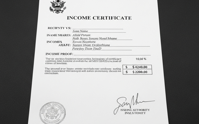 Income Certificates